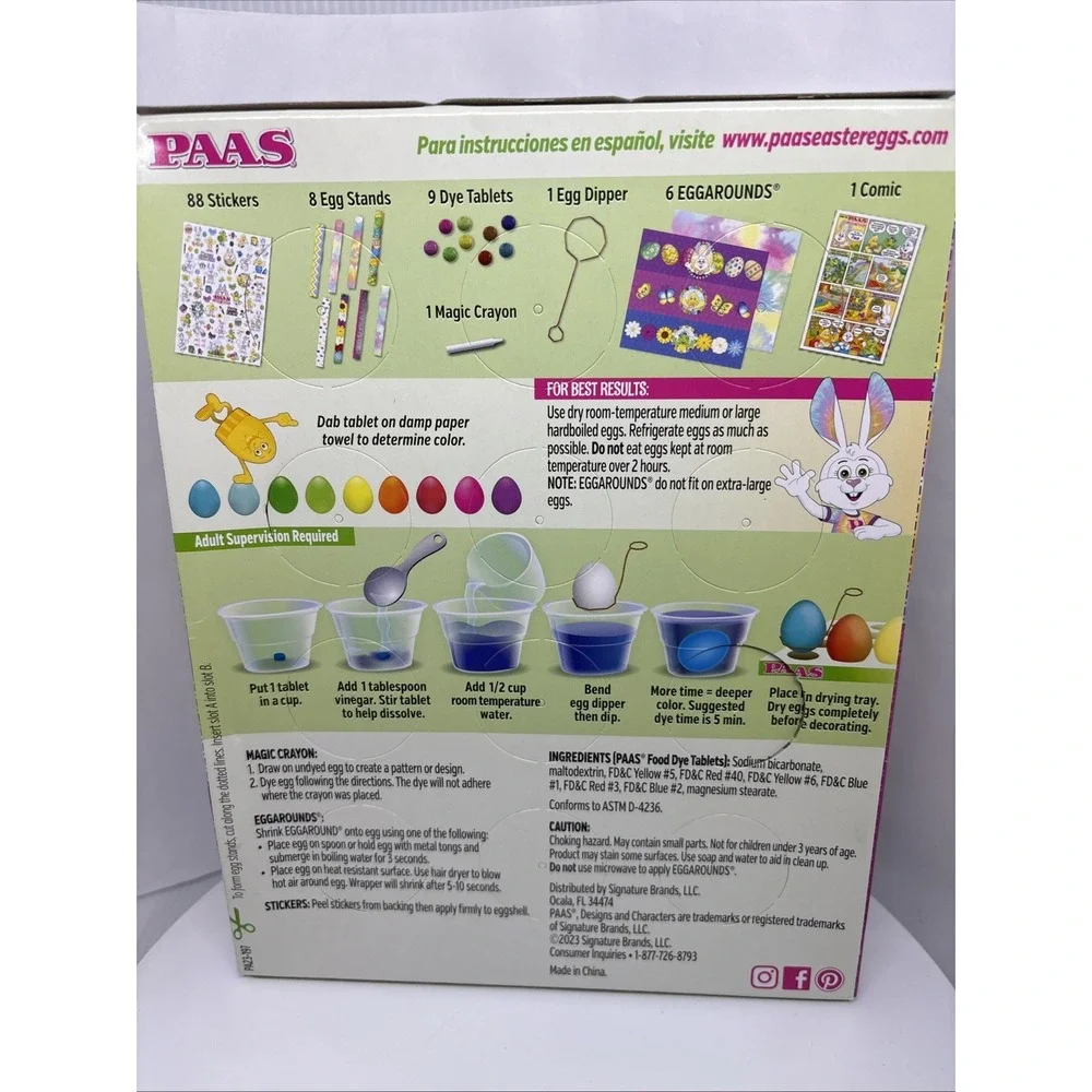 Set of 2 diffferent PAAS Easter egg dying kits brand new Egg Dye Retro‎ Vtg